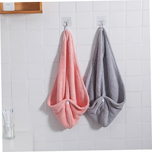 Cabilock Turbante de cabelo absorvente para mulheres chapéu absorvente touca de cabelo seco toalha d