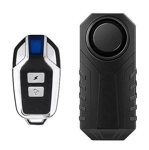 Meichoon Fahrrad Alarm aktualisiert Drahtloser Vibrations-Bewegungssensor Wasserdicht Diebstahlsicherung 113dB mit Fernbedienung für Fahrrad Motorrad Auto Roller Fahrzeuge Meichoon Fahrrad Alarm aktualisiert Drahtloser Vibrations-Bewegungssensor Wasserdicht Diebstahlsicherung 113dB mit Fernbedienung für Fahrrad Motorrad Auto Roller Fahrzeuge