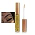 Glitter Eyeliner Liquid, Gold Shimmer Eyeliner, Long-lasting Waterproof Quick-Drying Metallic Shimmer Glitter Liner, Ultra-Fine Tip Sparkle Eye Liner for Multi Dimensional Eye Makeup