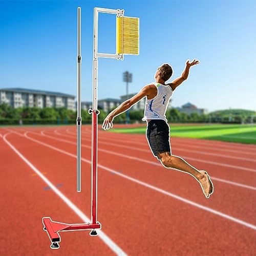Entrenador de salto vertical con poste de reinicio, probador profesional de capacidad de salto, dispositivo de medición de altura de salto de pie