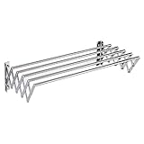 leifheit wäscheständer telegant plus 100 * Funktionell: Ideal für alle Bereiche, in denen Platz zum Aufhängen erforderlich ist. Perfekt für Schlafzimmer, Badezimmer, Wohnzimmer, Balkon, Traufe, Hauswirtschaftsraum, Kleiderschrank, Büro, Hotel usw.