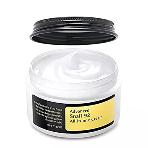 Noamed Snail Mucin 92% Repair Cream 3.52 Oz, Daily Collagen Face Moisturizer For Dry Skin, Sensitive Skin,Reduce Wrinkles, No Parabens, No Sulfates, No Phthalates, Korean Skincare （1Pcs） #TOP22