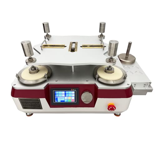 EQCOTWEA Martindale Abrasion Tester Wear Fabric Fleece Tester Fabric Pilling Testing Machine with 4 Sample Station,LCD Touch Screen for Textiles, ASTM/AATCC-Compliant Wear Resistance Analyzer 110V