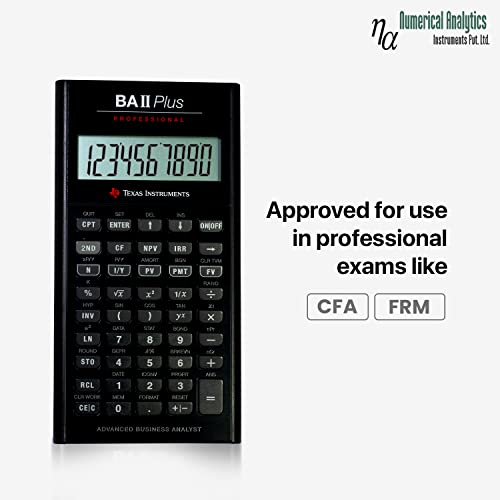 Texas Instruments Ba Ii Plus Professional Financial Calculator Silver 9.8 Inch #TOP3
