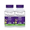 Natrol Melatonin 5 mg with Vitamin B-6 10 mg Time Release Sleep Aid Tablets, 100 Servings, Fall Asleep Faster & Stay Asleep Longer, Controlled Release, Drug Free Dietary Supplement, (Pack of 2)