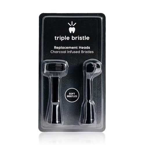 Têtes Triple Bristle Max brossage 3D infusé au charbon