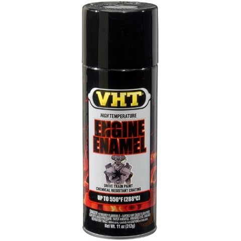VHT ESP124007 Engine Enamel Gloss Black Can - 11 oz. Cover