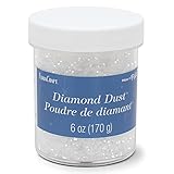 Producto de calidad twinklets Polvo de diamante, blanco, 5,5 x 5,5 x 6,5 cm.