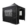 All-Seasons-Gazebos-3x3m-Heavy-Duty-Fully-Waterproof-Pop-up-Gazebo-With-4-Side-Walls-and-Accessory-Pack-Black All Seasons Gazebos 3x3m Heavy Duty Fully Waterproof Pop up Gazebo With 4 Side Walls and Accessory Pack - Black