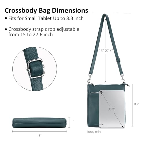 Image of befen Genuine Leather Crossbody Purses for Women Travel Cross Body Bags Lightweight with Adjustable Shoulder Strap