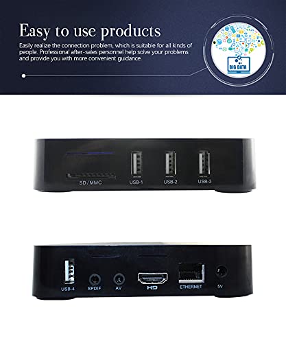 FEWE Smart TV BOX 8GB + 128GB 4K Android 11.1 - MX Q PRO
