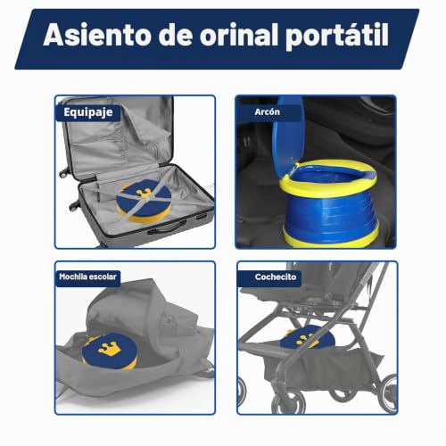 Miniatura 5 de Orinal Portatil Niños Plegable Wc Portatil Orinal Bebe Vater Para Niños Inodoro Infantil Plegable Potty Training Asiento Inodoro Viaje Plegable Potty Chair Para Acampar Parque Interior Al Aire Libre