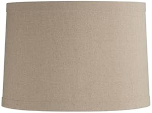 Springcrest Natur Leinen Trommel Lampenschirm 15x16x11