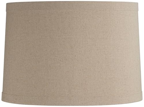 Natural Linen Large Drum Lamp Shade 15