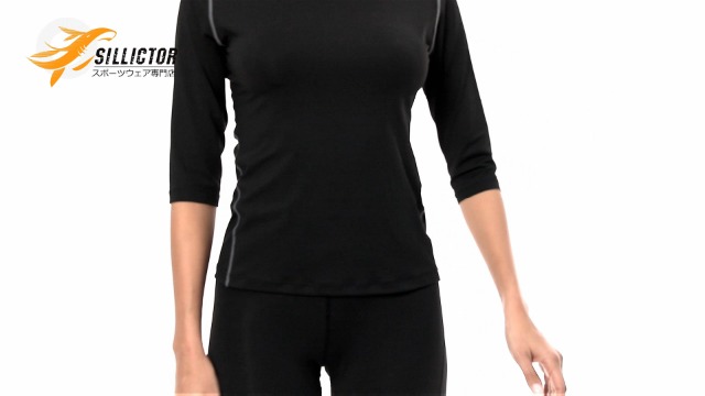 Amazon Sillictor スポーツ インナーシャツ レディース 7分袖 コンプレッション トップス アンダー ウェア 通気速乾 冷感防臭 コンプレッショントップス 通販