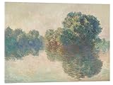 Posterlounge The Seine At Giverny Cuadro de metacrilato de Claude Monet 18 x 13 cm Beige Cuadros Decoración para la pared