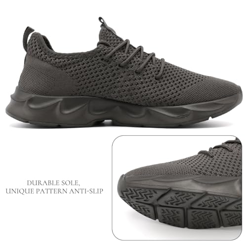 Mens Slip On Walking Shoes Athletic Running Gym Shoe Sneakers for Men Lightweight Breathable Mesh Trainers Comfortable Casual Fashion3