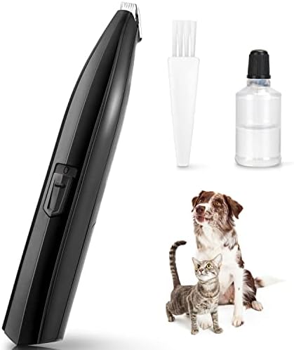 LEYOUFU Dog Clippers for Grooming, Cordless Small Pet Hair Grooming Trimmer for Dogs & Cats, Low Noise Electric Clippers for Trimming Dog's Hair Around Paws, Eyes, Ears, Face, Rump