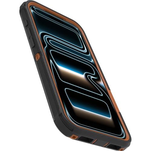 Image of OtterBox iPhone 17 Pro Max (Only) - Defender Series Case - Black Chateau (Black & Orange) - Snaps on MagSafe - Tough - Rugged & Durable