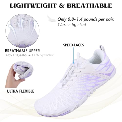 Image of Hike Barefoot Shoes for Women Men Non-Slip Breathable Walking Shoes Wide Toe Box Comfortable Athletic Footwear