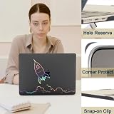HLAAJJX Etui kompatybilne z MacBook 30.5 cm Retina 2017 2016 2015 A1534, plastikowa twarda obudowa na laptopa i klawiatura do Macbook Air 30.5 cm, rakieta