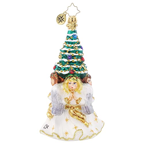 Christopher Radko Hand-Crafted European Glass Christmas Decorative Ornament, Angelic Christmas Tree #TOP1