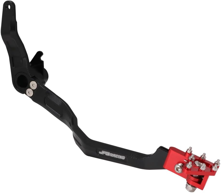 JFG RACING Motorcycle Rear Brake Pedal Foldable Foot Brake Lever for CRF110F 2013-2025 Dirt Pit Bike RED