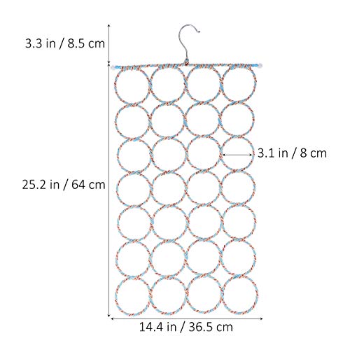 image for WINOMO 2 Pcs Scarf Hanger Organizer Holder, Multifunctional 28 Count 