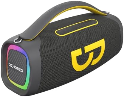 Caixa de Som Bluetooth Portátil 50W com Microfone, Grave Poderoso...