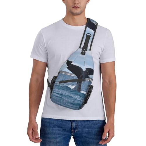 Sling Bag para Hombre y Mujer Cola de Ballena Casual miniatura 7