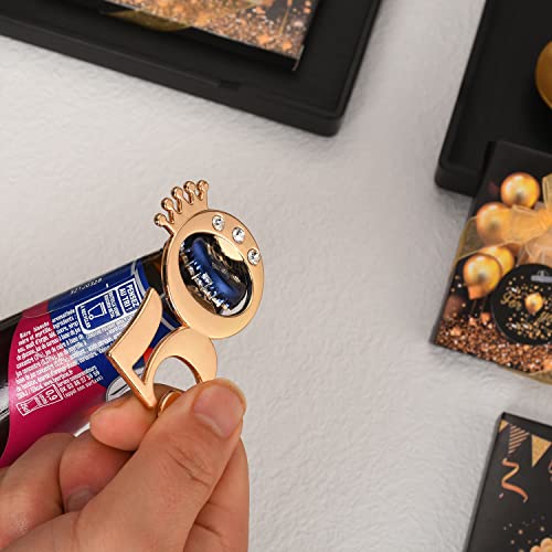 50Pieces 50 Bottle Openers For 50Th Birthday Party Favors 50Th Anniversary Party Return Gifts Or Souvenirs For Guests , Gold And Black Theme Party Decorations #TOP4