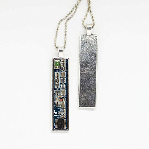 Circuit Board Necklace (Blue)