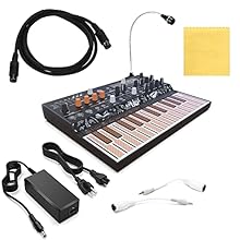 This bundle includes the Arturia Microfreak, Arturia Gooseneck Microphone, Power Adapter, Pig Hog MIDI Cable, 2 MIDI Adapters and a Liquid Audio polishing cloth Record up to four automations, edit notes per step or use the innovative Spice and Dice s...