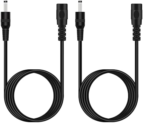 Fancasee 2-Pack 6FT 3.5mm x 1.35mm DC Power Extension Cable Male to Female Plug Jack Power Supply Adapter Extension Cord for IP Camera CCTV Surveillance Security Camera LED Strip DVR Router image 5