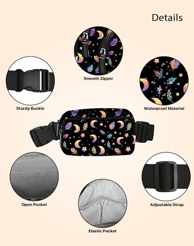 Image of Moon Fanny Pack for Women Belt Bag Fashion Everywhere Waist Pouch Lightweight Crossbody Bags with Adjustable Strap