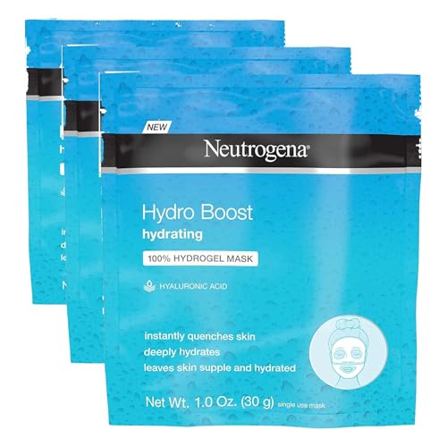 Neutrogena Hydro Boost Hydrating Hydrogel Mask, 1 Oz (Pack of 3)