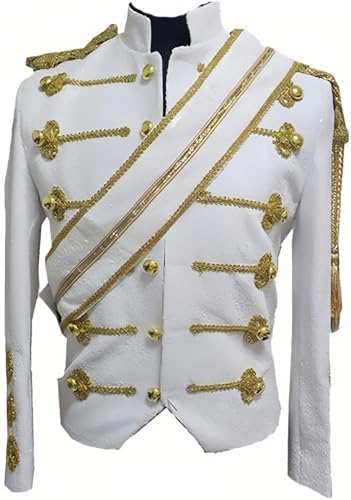 Habit royal de style uniforme aux finitions scintillantes soignées