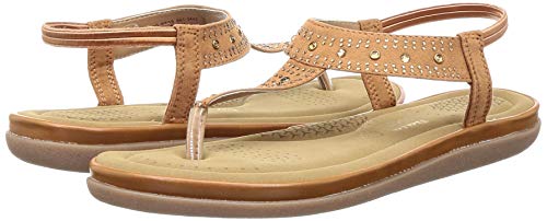Image of Bata Comfit Women's Diamonte Tan Fashion Slippers-7 UK (6613442)
