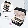 Bohemian Groß Nagellack Organizer Tasche, Doppelschicht Nagellack Aufbewahrungsbox, Nageldesign Organizer Koffer für 40 Flaschen Neonail Base(15ml-0.5 FL.Oz) & 1 Nagellampe(Schwarz) #4