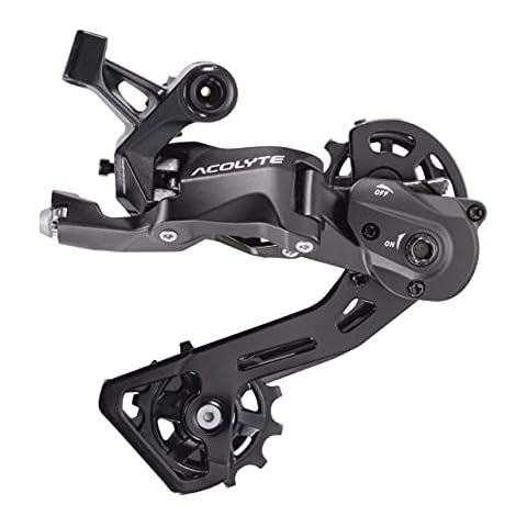 microSHIFT | Acolyte Rear Derailleur | 8 Speed | Medium Cage | with Spring Lock Chain Retention Cover
