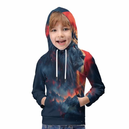 Sweat à capuche enfant imprimé 3D pull confortable pour ado qui ne ternit pas - 5