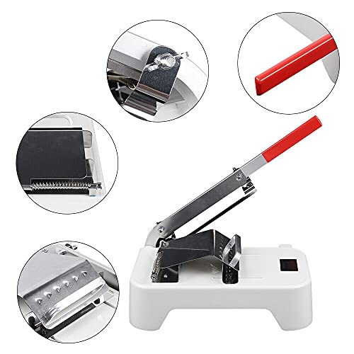 Manuelle Fleischschneider Edelstahl Allesschneider Brotschneidermaschine Slicer Gefrorene Slicer Fleisch… – Bild 5