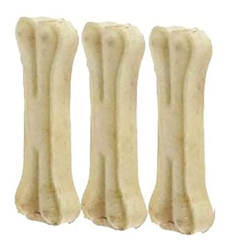 PSK PET MART Pressed Rawhide Bone Treat for Healthy Chew Dog Healthcare (10 Inch) (Pack of 1Kg Bones)