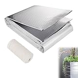 Winterschutz für Pflanzen,Pflanzenschutz Winter,0.6x5m Aluminisierte Isolierfolie,Dämmfolie,Thermofolie,Kälteschutzfolie, für Kübelpflanzen,Dachisolierung,für Gewächshaus,Auto,Fenster