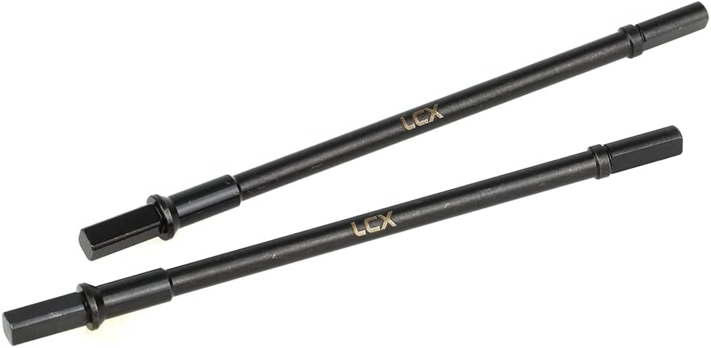 LCX Racing 1/10th RC Crawler Car Hard Steel Rear Axle Drive Shaft Dogbone Straight Shaft for RC Car Axial Capra Unlimited Trail Buggy UTB10, Upgrades Parts Accessories