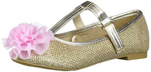 Josmo Girl's Mia Ballet Flat, Gold, 12 Medium Us Little Kid #TOP7
