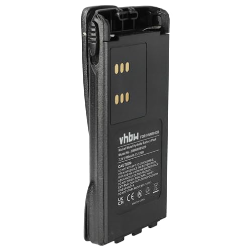 Batería NiMh 2100mAh (7.2V) para Radio, walkie Talkie Motorola GP340, GP360, GP380, GP540, GP580, GP640, GP680, HT1200 como HNN9013, HNN9013B, etc.