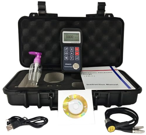 Medidor ultrasónico de espesor con rango de medición 0.75 mm a 300.0 mm para metales y otros conductores miniatura 4