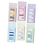TEHAUX 6sets Vintage Sticky Annotation Tabs Page Markers for Notebooks and Books Lightweight and Portable Index Tags for Easy Navigation and Bookmarking