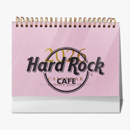 Hard Rock Cafe �n�[�h���b�N�J�t�F �J�����_�[ ���J�����_�[ 2026 �X�P�W���[�� �y2025�N12���n�܂�z ����p �J���C�C ���� �y�[�W�߂��� ���p�� ���[�� �a���� �V�N ������ ���蕨 19*16.5cm